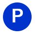 青いP