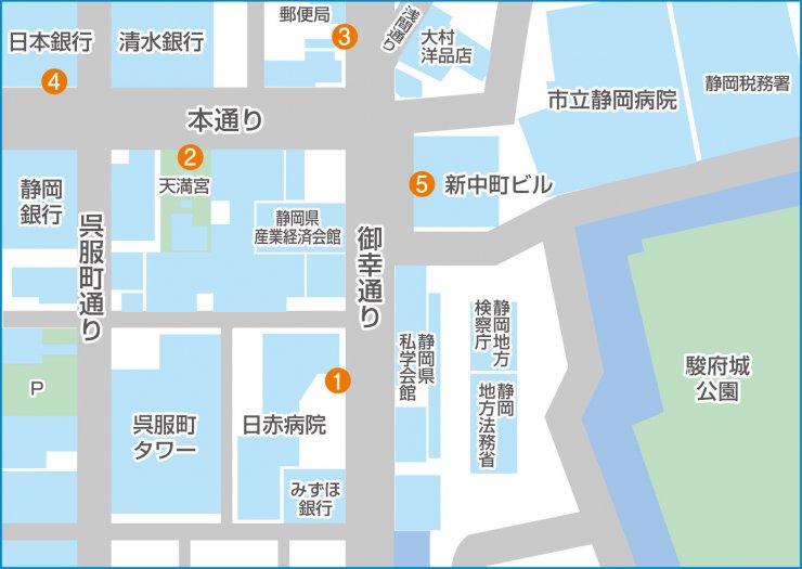 中町構内マップ