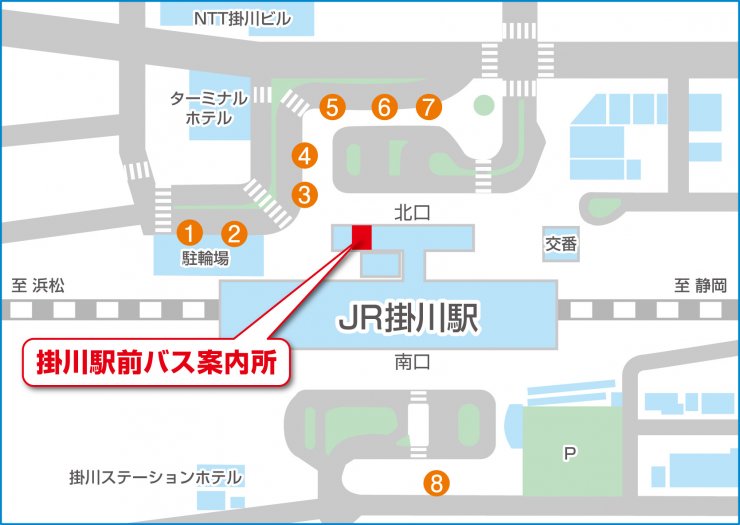 JR掛川駅構内マップ