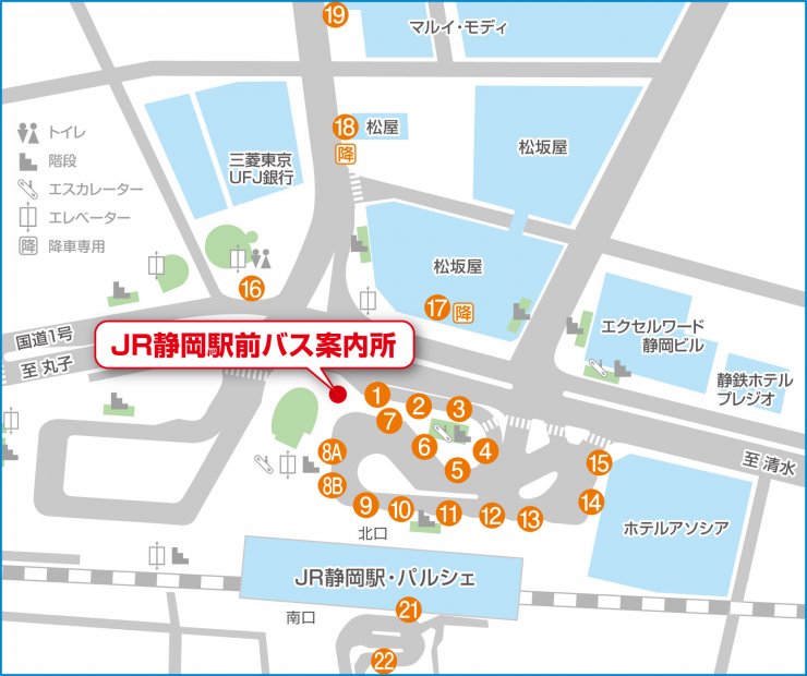 JR静岡駅構内マップ
